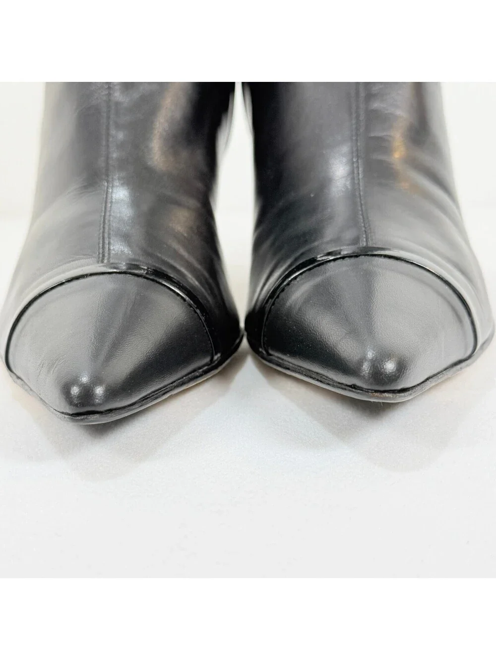 Y2K Coach Sonya P552 Black Leather Ankle Boots Made in Italy 7.5